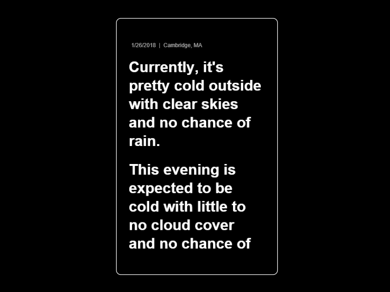 Weather app